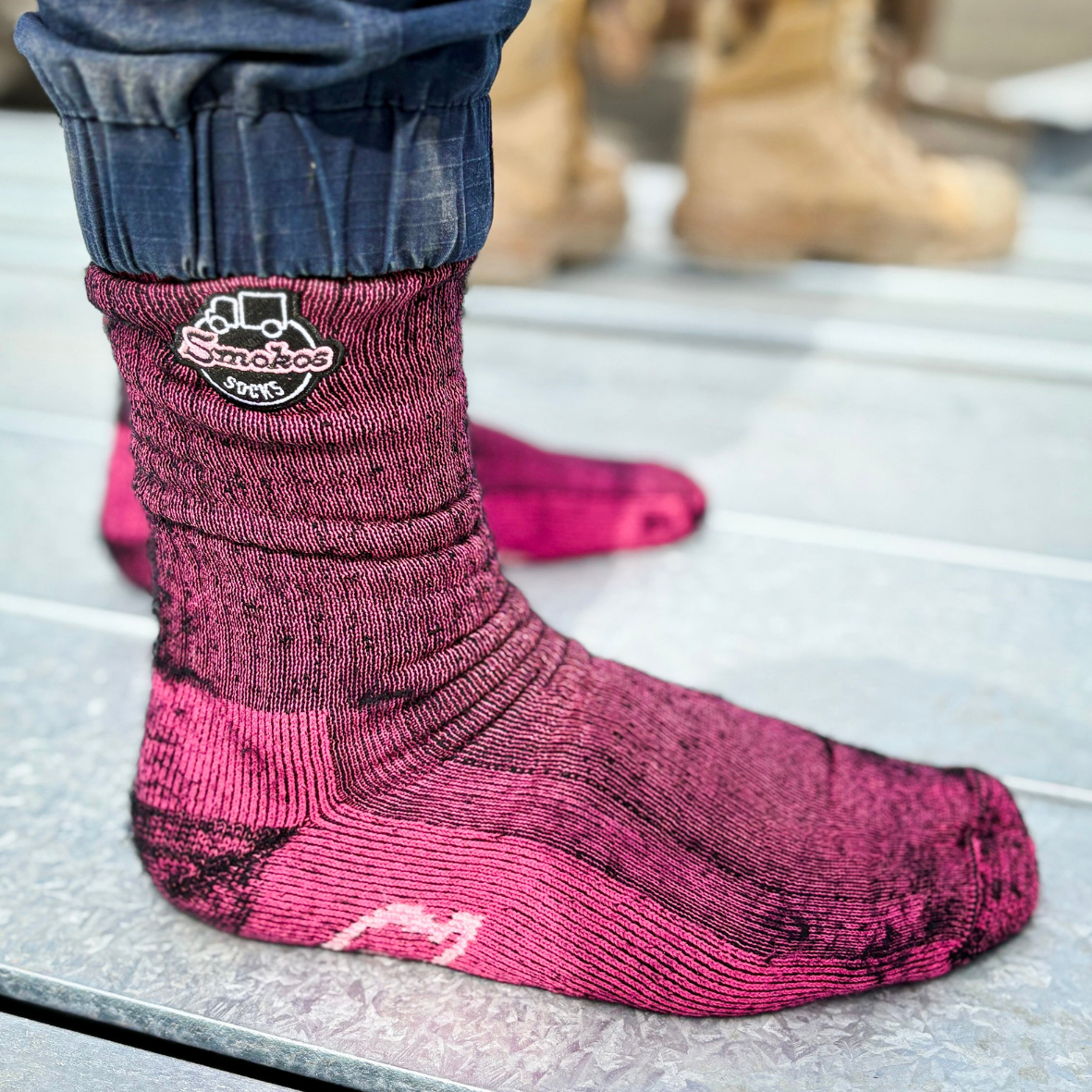 Pink Work Socks