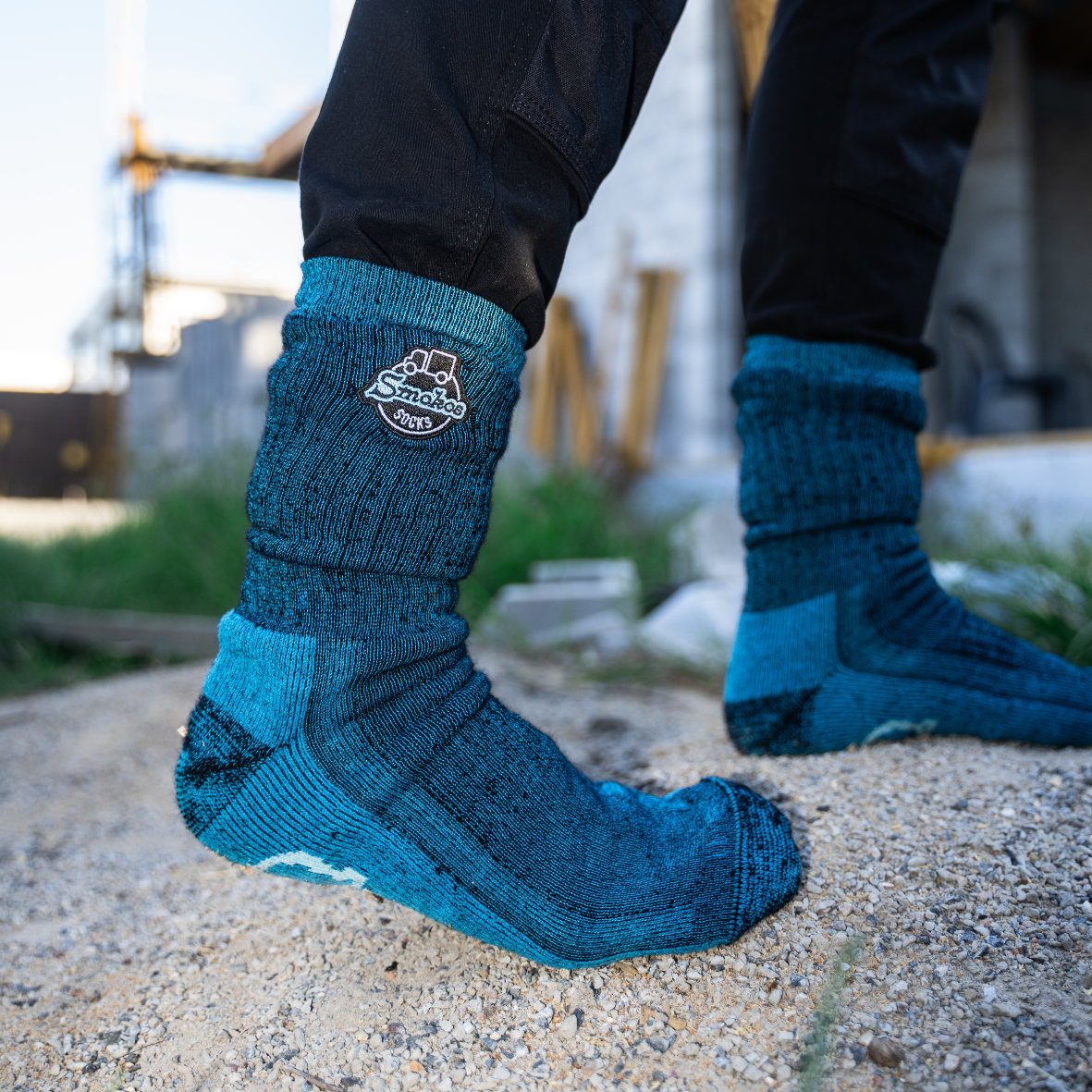 Blue Work Socks