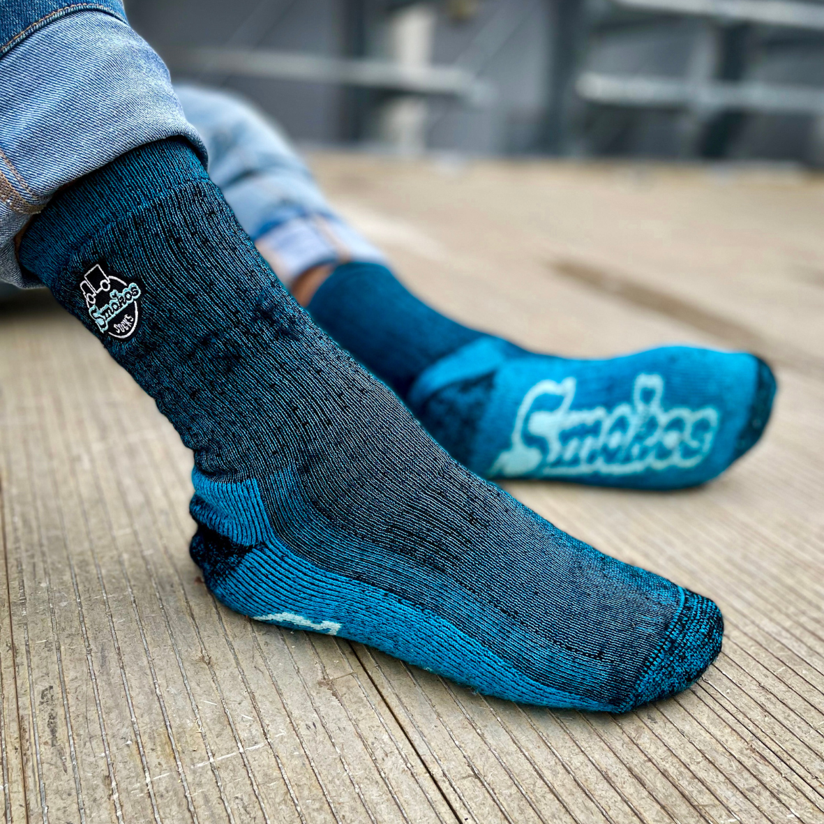 Blue Work Socks
