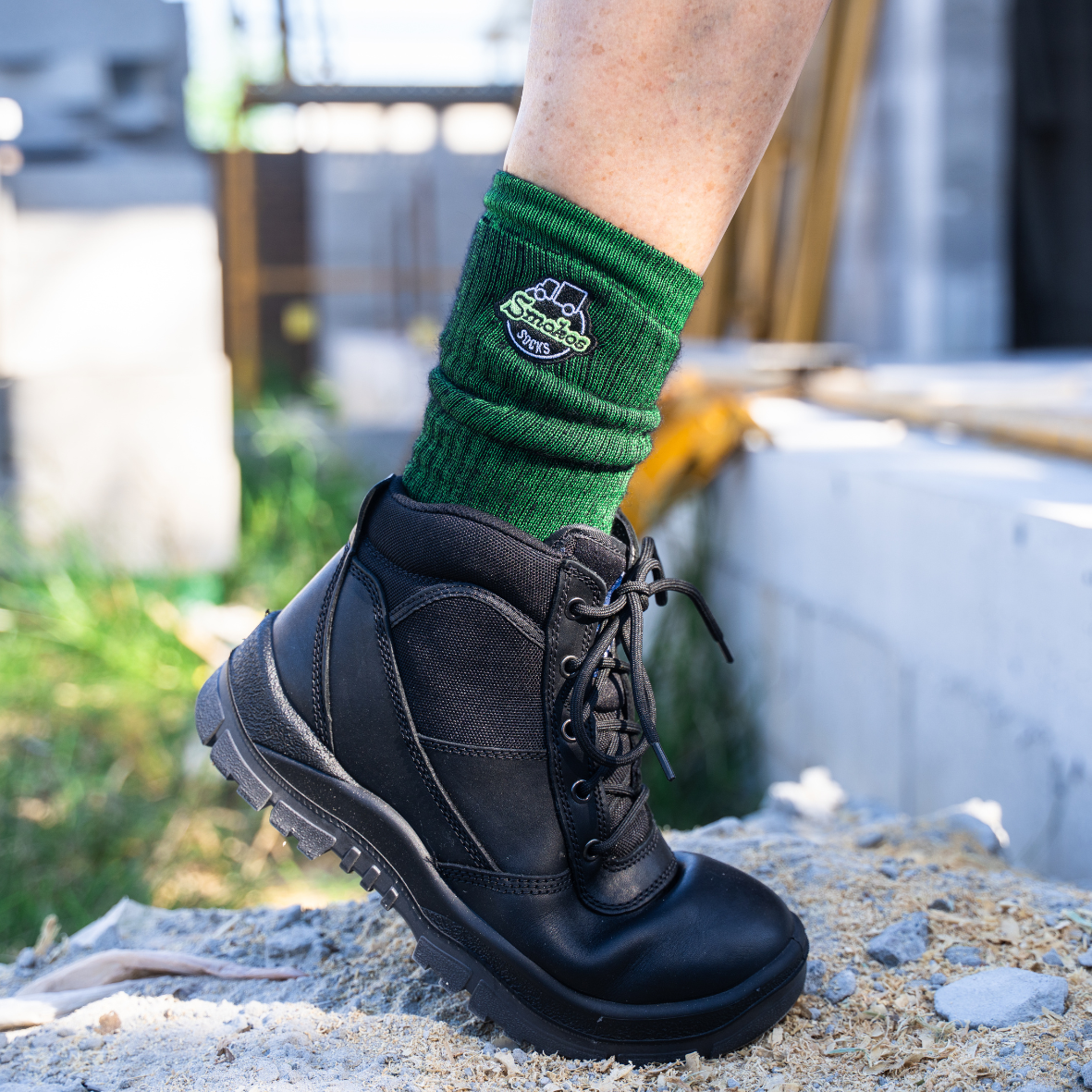 Green Work Socks