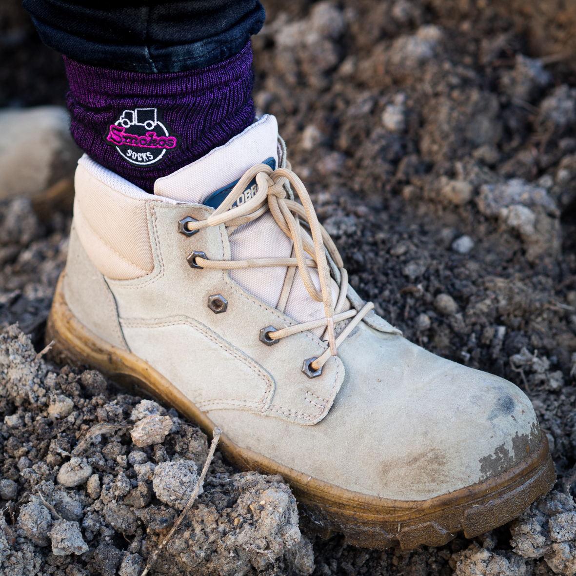 Purple Work Socks