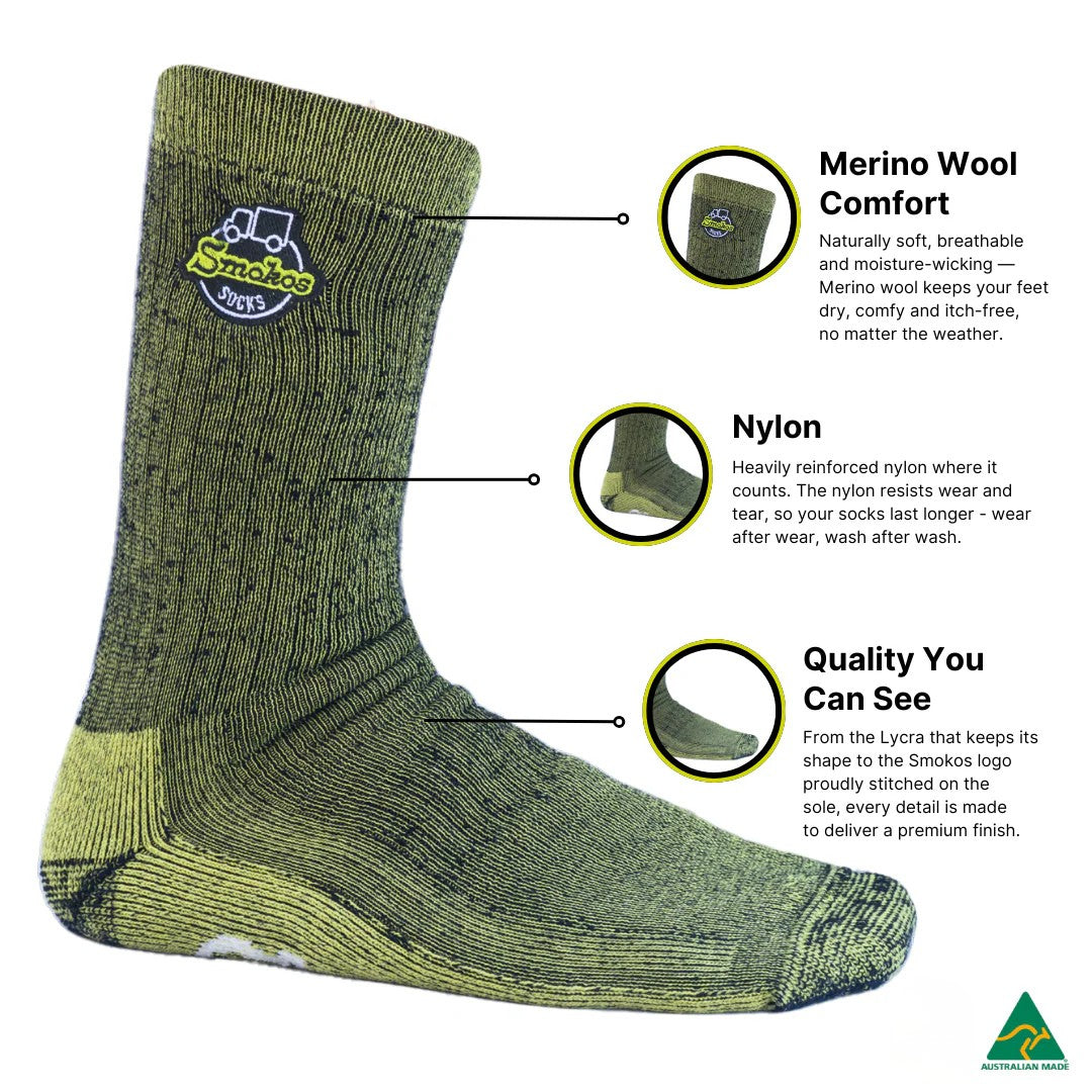 Yellow Work Socks