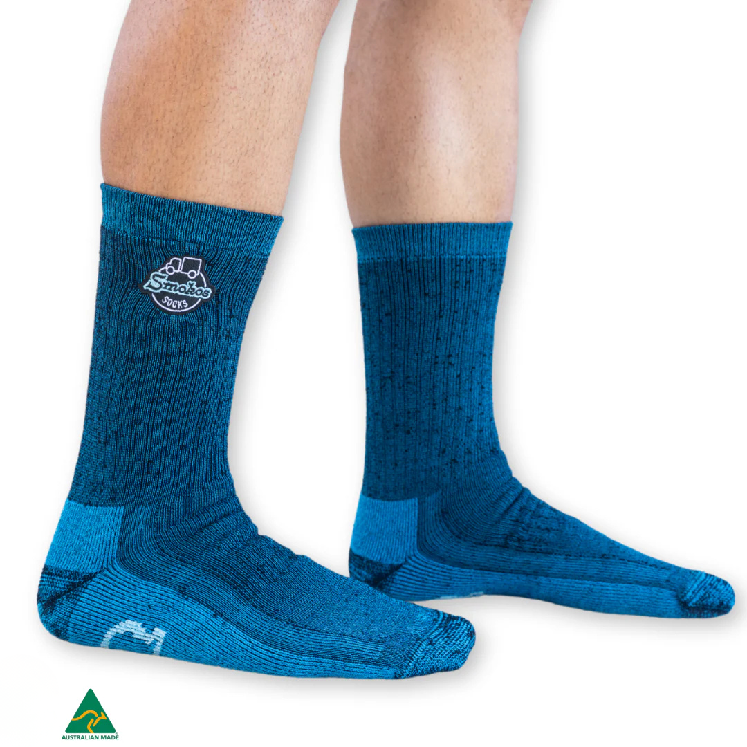 Blue Work Socks