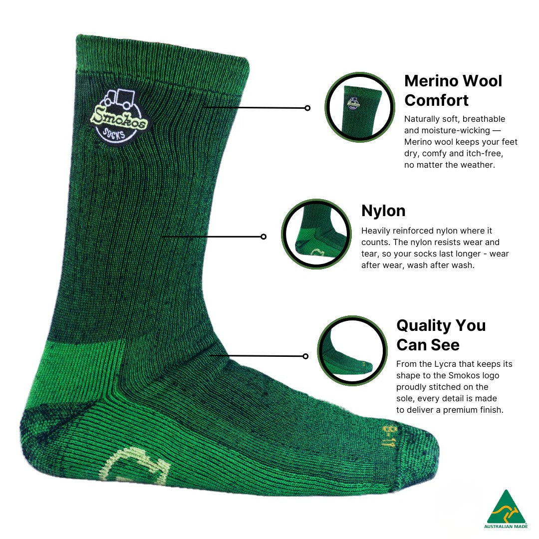 Green Work Socks